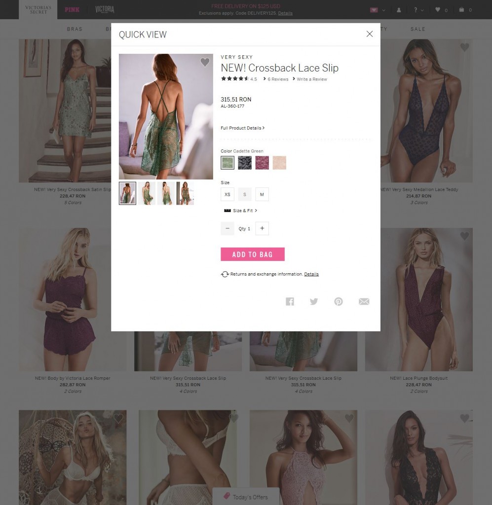 Criteriile de evaluare GPeC - audit de site - Pagina de Categorie - Quick View